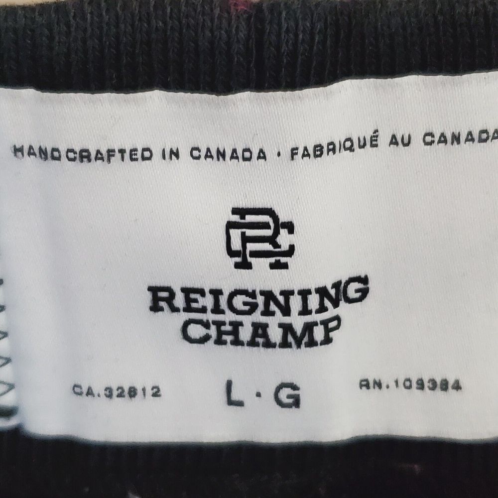 Reigning Champ Solid Black Heavyweight Women's L … - image 4